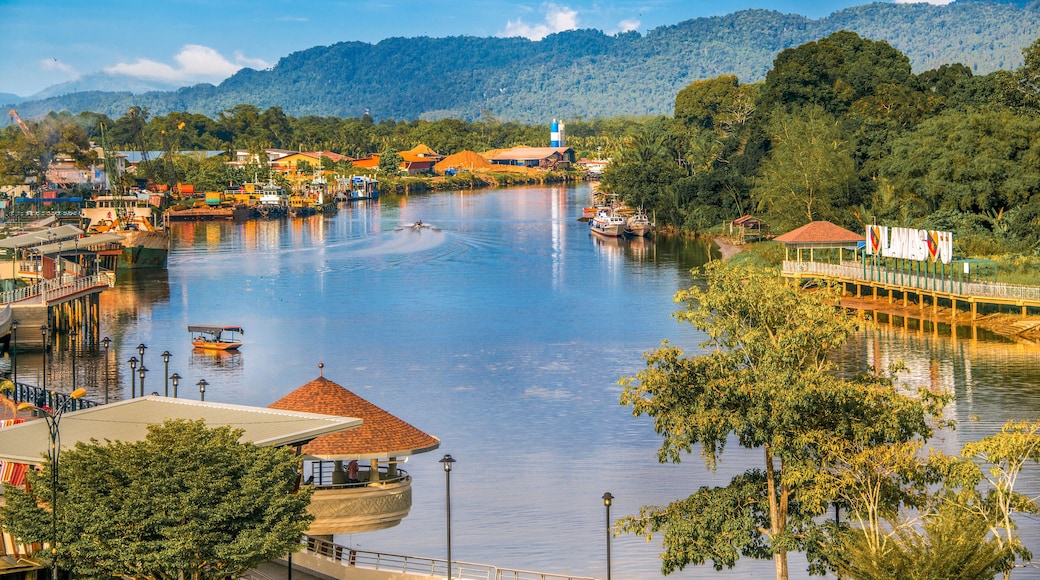 Lawas town in Sarawak, Borneo, Malaysia