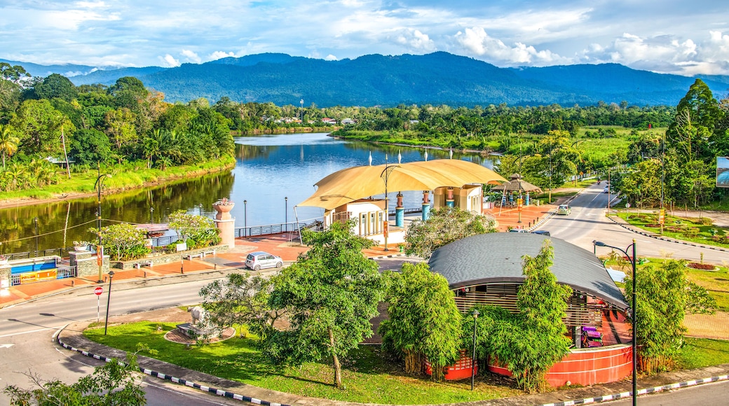 Lawas town in Sarawak, Borneo, Malaysia