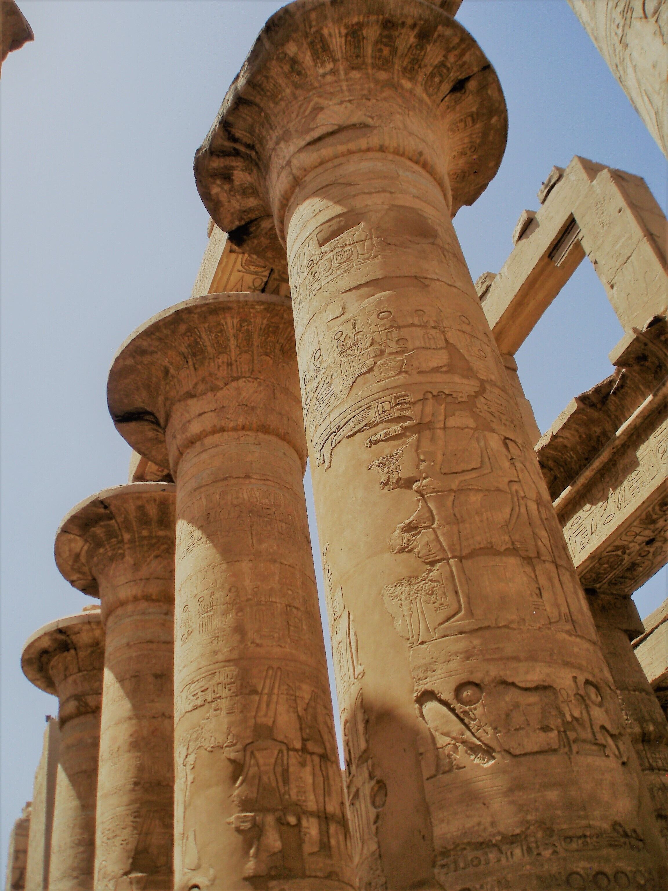 The Great Hypostyle Hall in the Karnak Temple Complex is the largest hypostyle hall in the world and consists of 134 columns representing the papyrus flower. It was built by King Seti I and completed by his son Ramesses II. #Details
Tip: A Nile river boat cruise will give you quick and easy access to ancient sites like Luxor, Edfu, Kom Ombo and others.