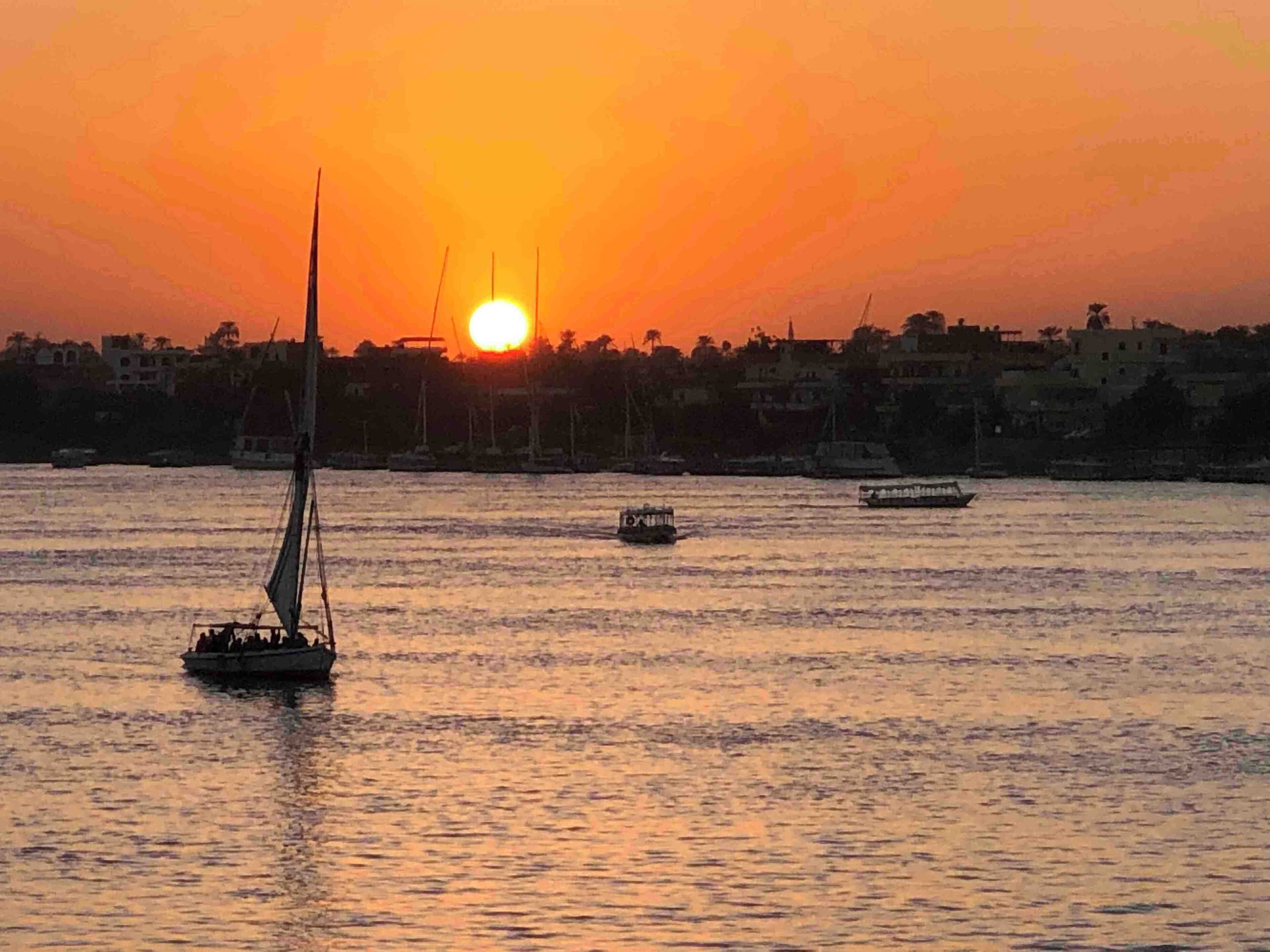 Sunset in River Nile