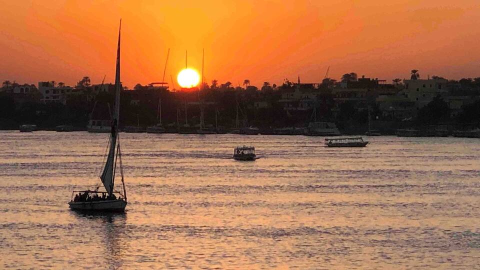 Sunset in River Nile