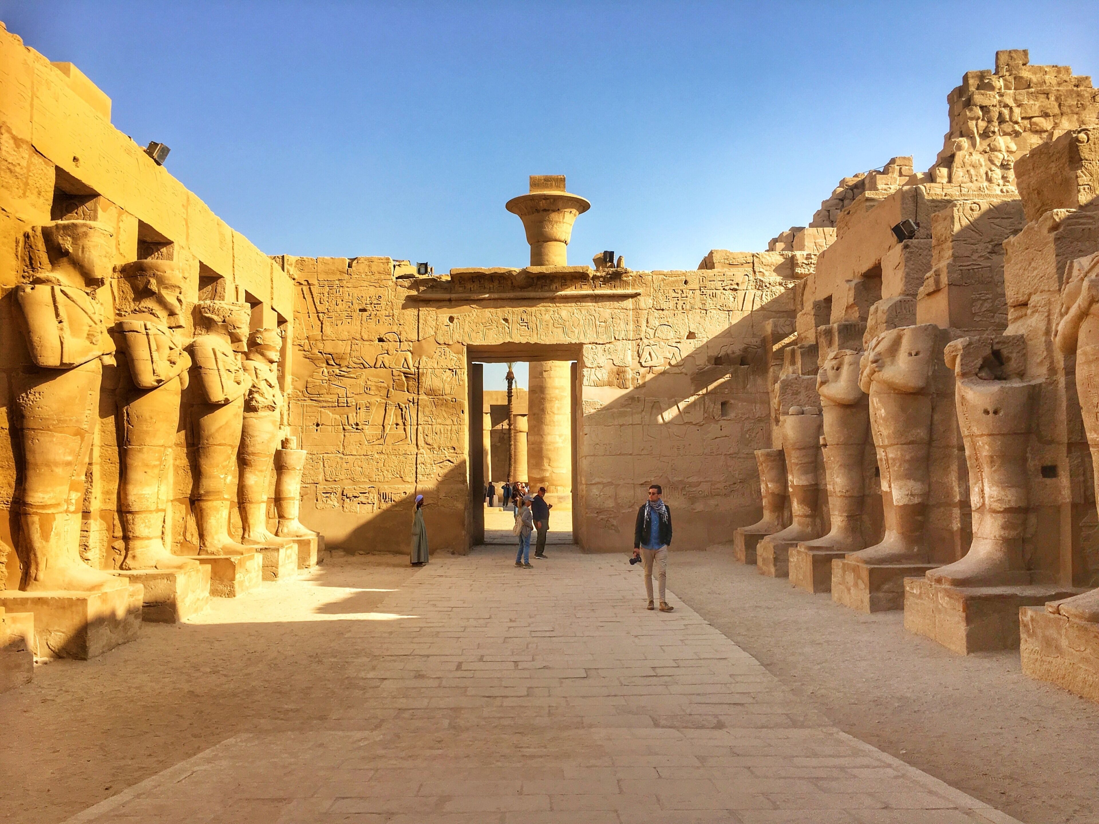 Luxor temple, Luxor, Egypt an awesome temple where I had spent two days exploring the site-thanks to the museum guide who let me sit on one of the grand sculpture on my 2nd visit. #ancient #culture #Egypt #nationalpark #hiking #red #travel #architecture