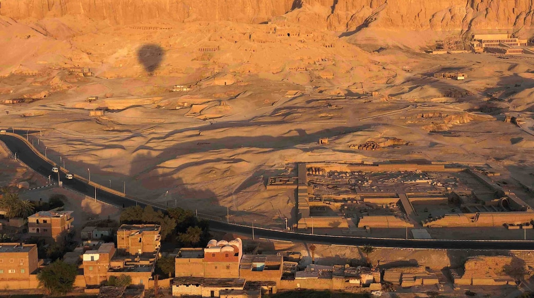 Can you spot the shadow of our balloon on the mountain:)