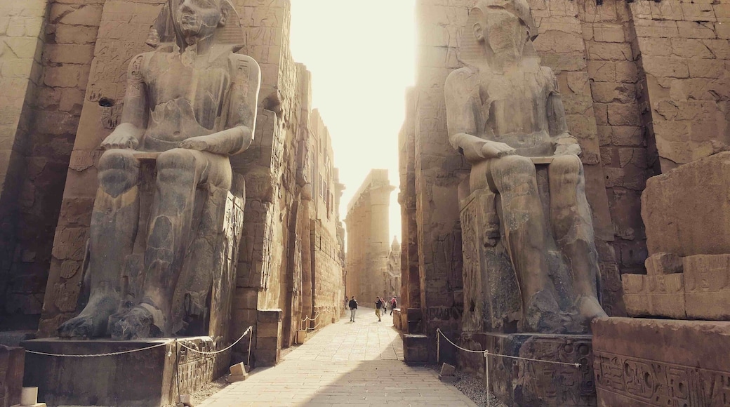 Luxor Temple, Luxor, Egypt - happy to visit Luxor Temple again, small temple but simply love the atmosphere here #red #travel #nationalpark #hiking #architecture #nature #landscape #arts #ancient