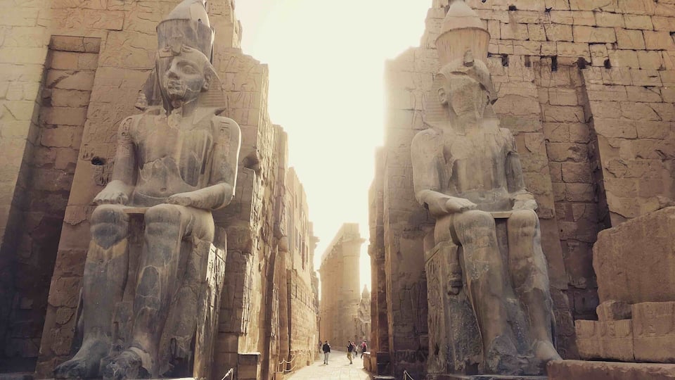 Luxor Temple, Luxor, Egypt - happy to visit Luxor Temple again, small temple but simply love the atmosphere here #red #travel #nationalpark #hiking #architecture #nature #landscape #arts #ancient