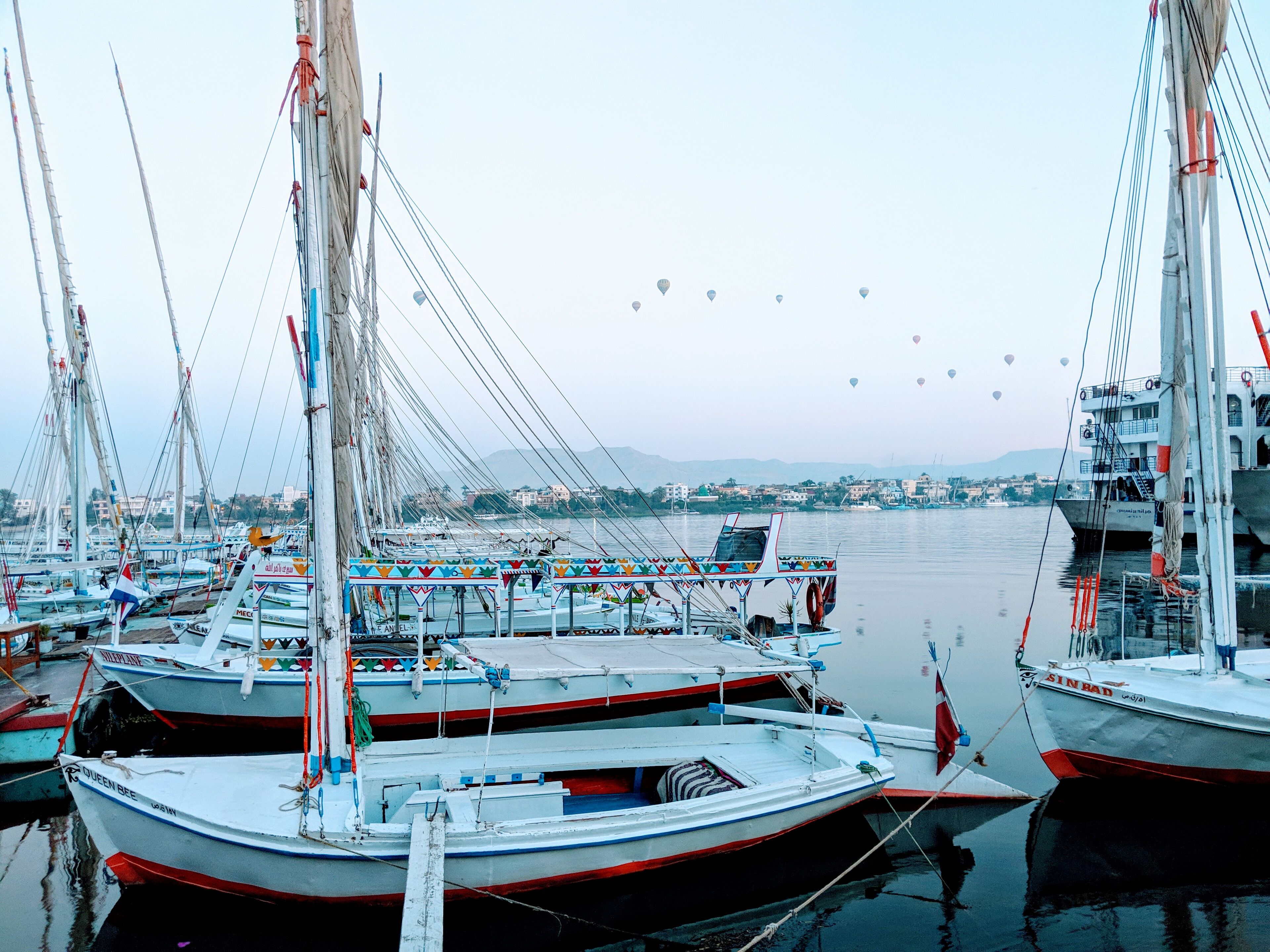 The boats you take to the hot air balloon rides. Sunrise is the best time to see Luxor!
#adventure
