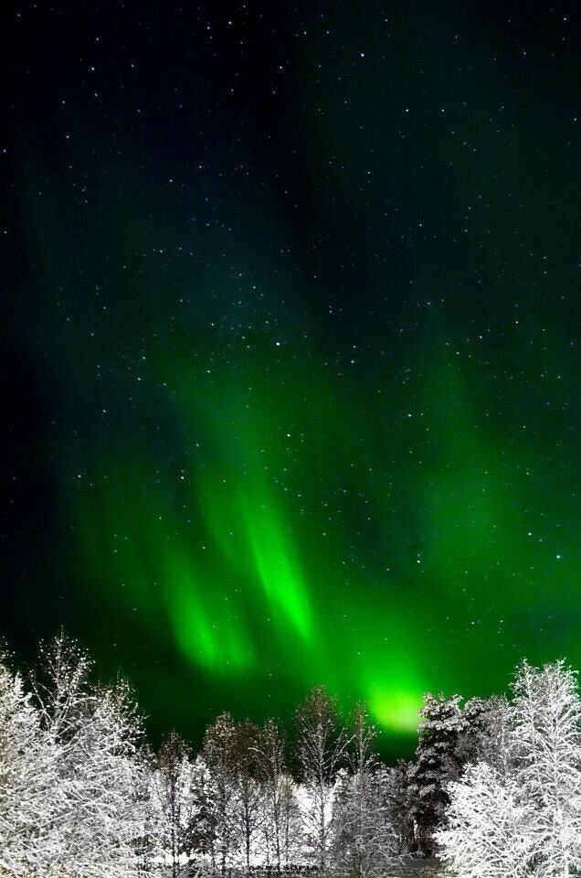 I was in Sweden for the winter and I was lucky enough to capture the northern lights .. 
