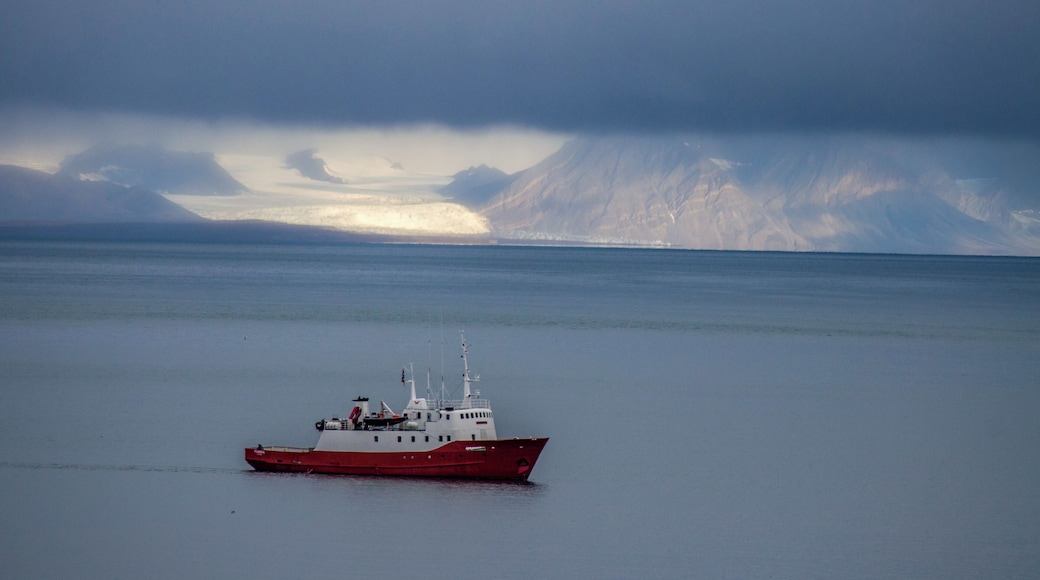 On the approach to Longyearbyen you can view many of Svalbards glaciers.
