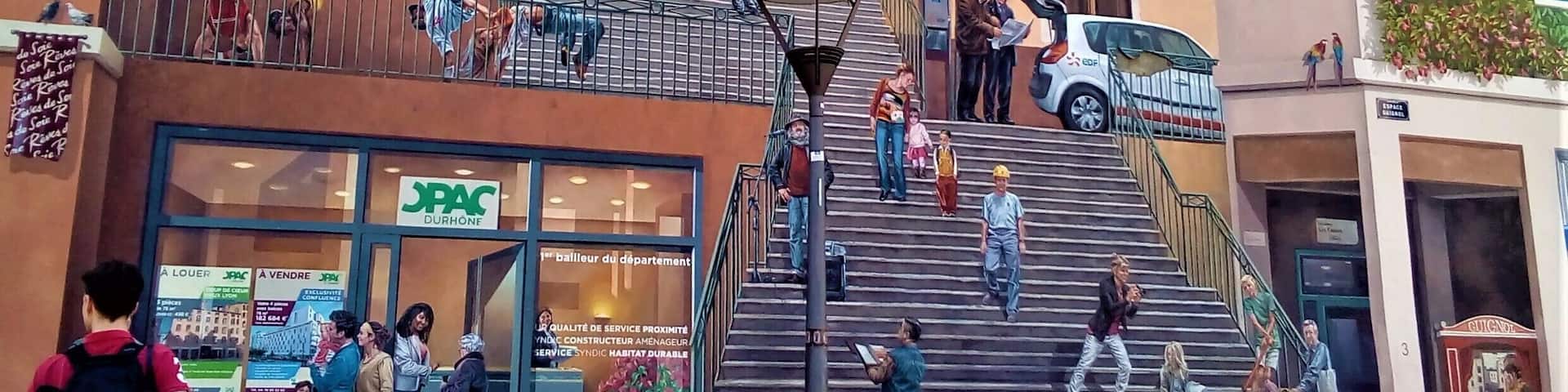 Breathtaking Fresco covering the walls of some buildings, dedicated to a neighborhood of silk workers who rebelled against working conditions in the 1800s.
#LifeatExpedia #Lyon #France #Fresco #Mural #TroveonTuesday #History