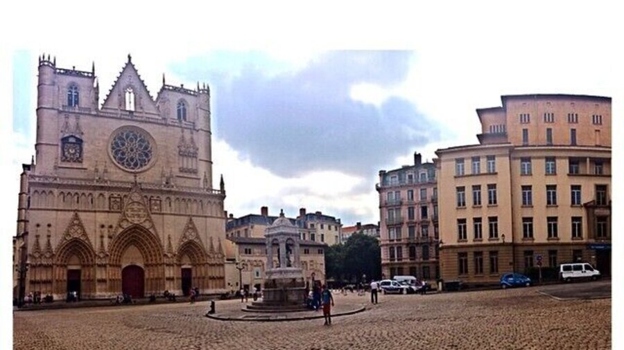 France - , Lyon. #Lyon #France #cathedral #placeSt.Jean #EuroRoadTrip #roadtrippin #girlstrip Beautiful, and charming city. #WalksofLyon