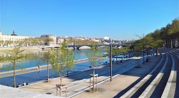 View of the Rhone and Pont Wilson from the Pont de la Guillotiere.
#LifeatExpedia #River #Rhone #Bridge #Pont #France #Lyon #BVSBlue