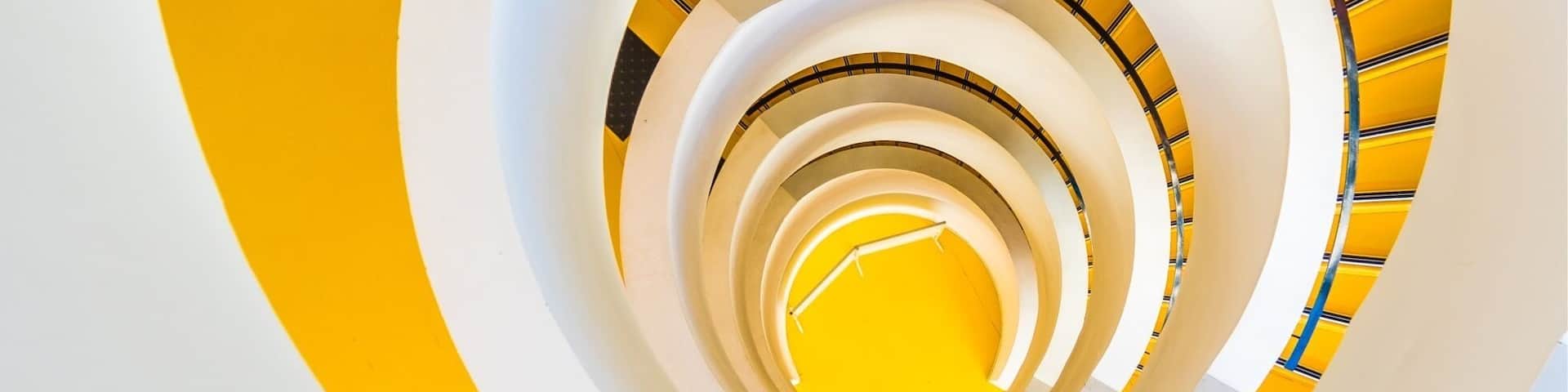 Visit this library for its amazing yellow staircase ! #troveontuesday