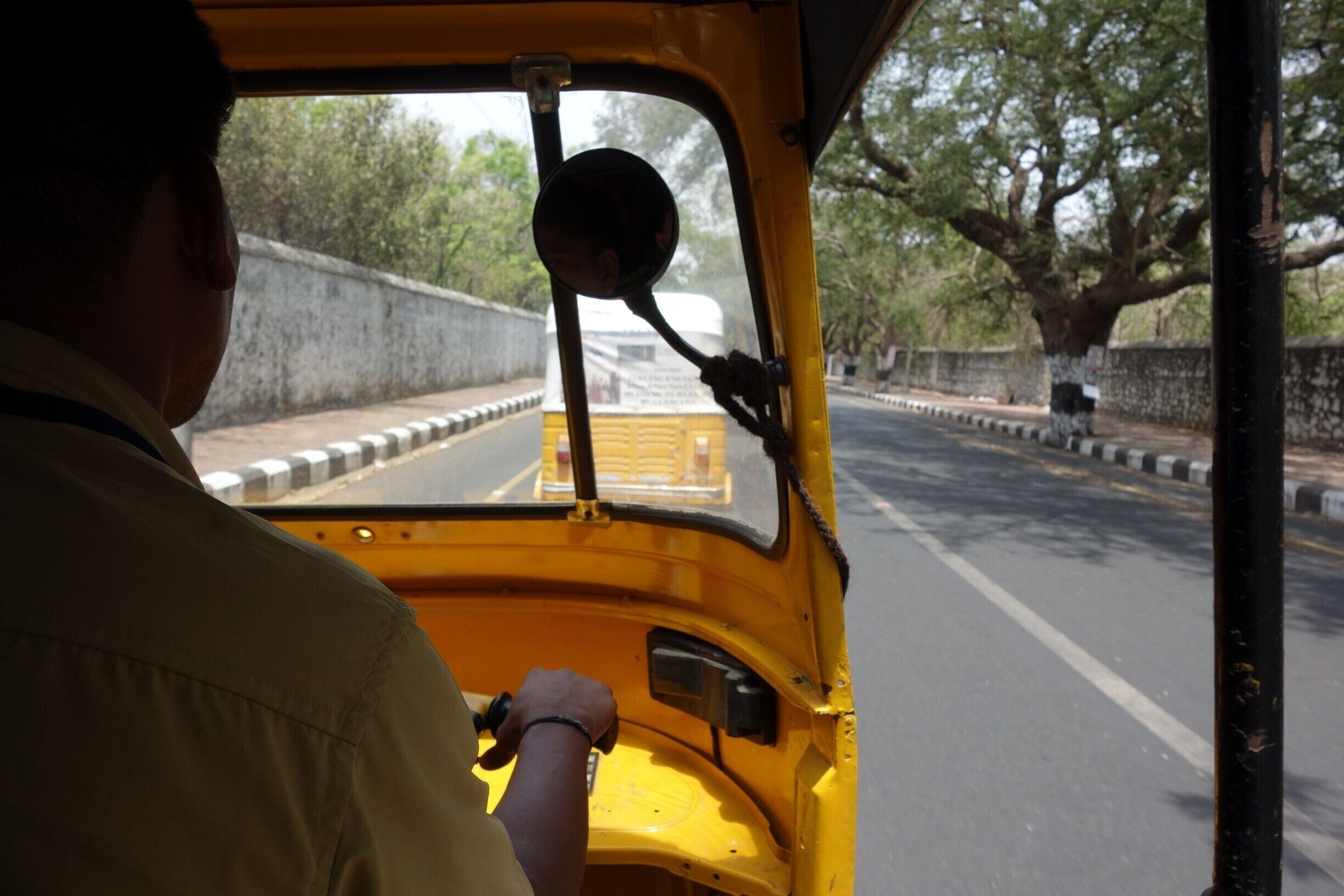 We were stranded on the side of the road in over 100+ F heat as the garden we wanted to visit was closed. 

We hailed a tuk tuk and squeezed three adults in to the back. The experience was totally worth it, just make sure to hold on tight and negotiate the price before you get in!

#lifeatexpedia #india