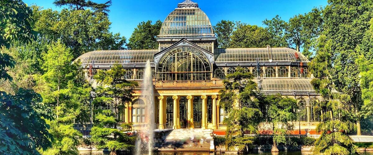 Glass Palace in Madrid Park.