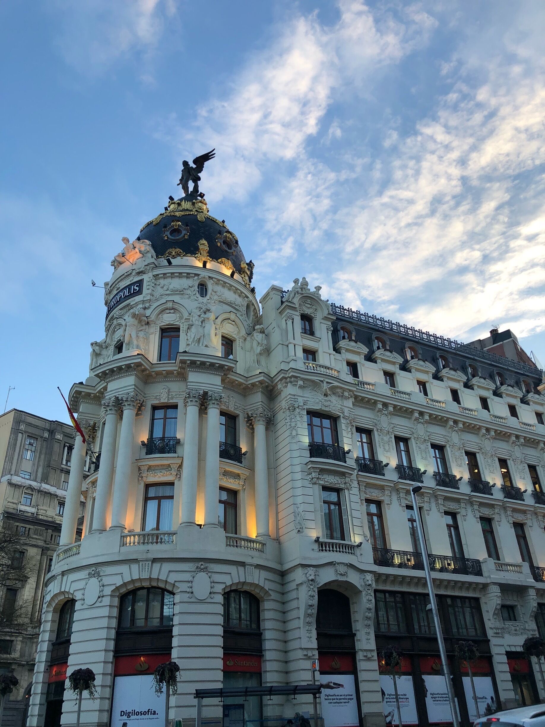 Madrid as evening approaches 