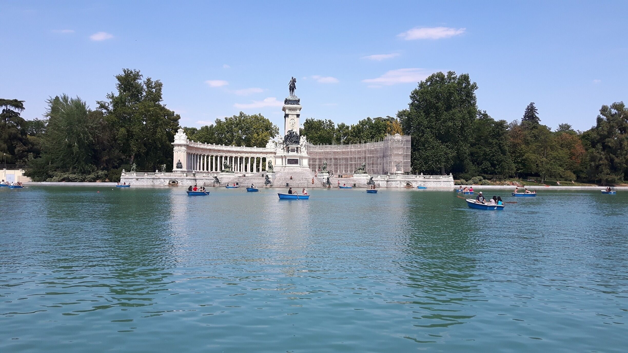 Great view in the park del Retiro.