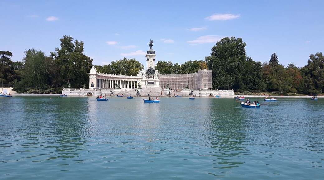 Great view in the park del Retiro.