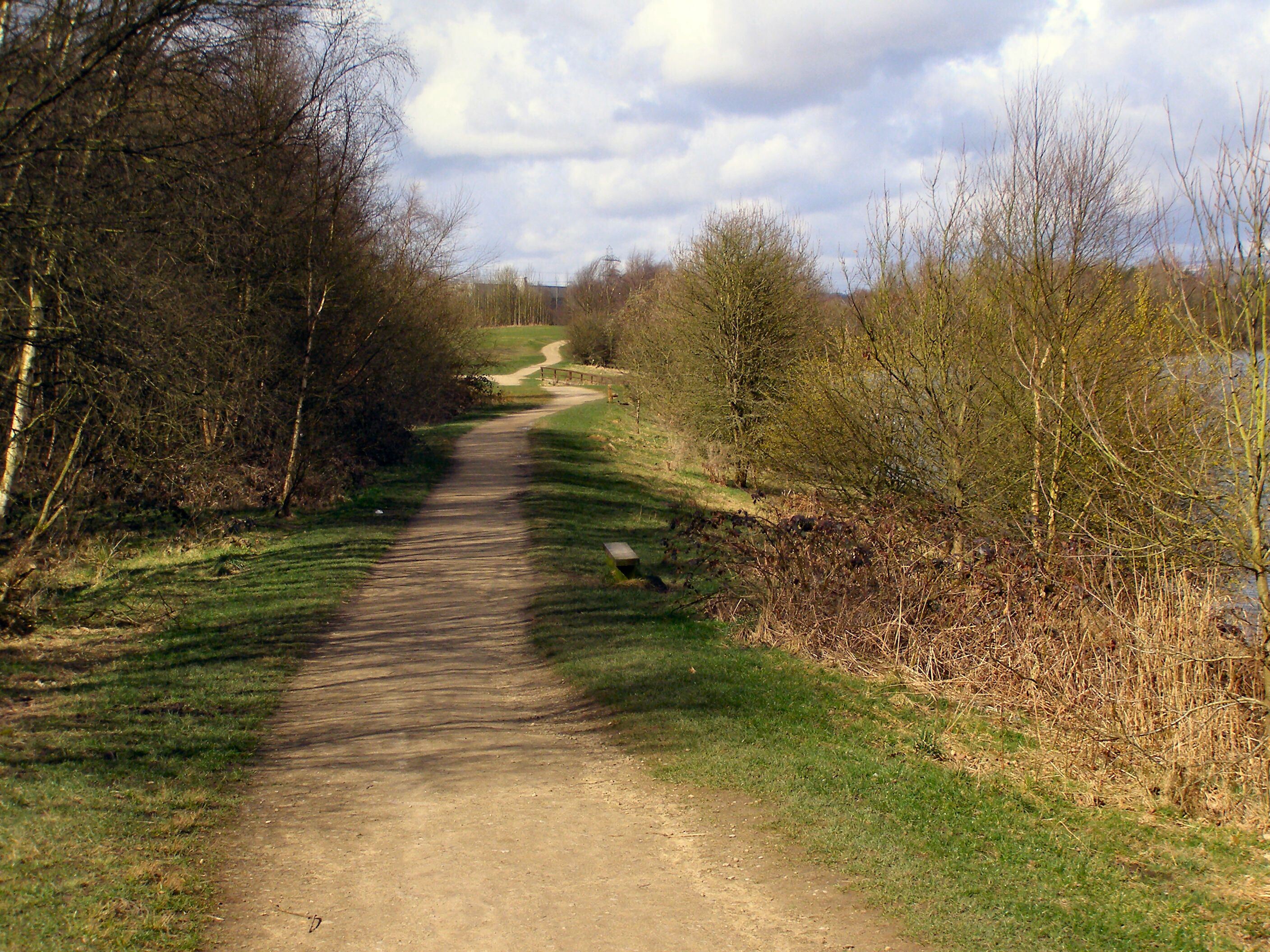 Clifton Country Park Path around the marina.