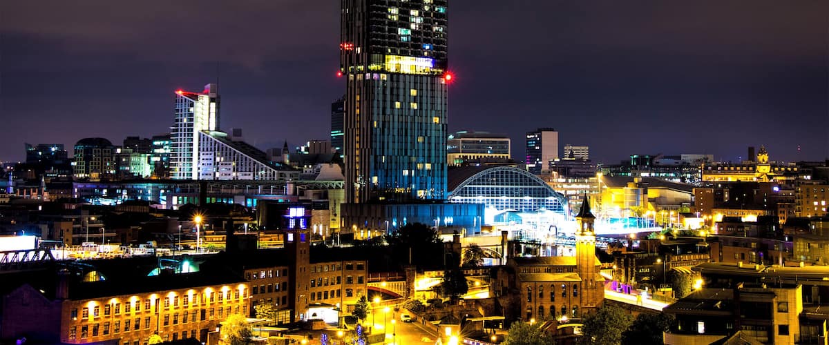 Manchester is bright at night! #LifeAtExpedia #Lights #Night