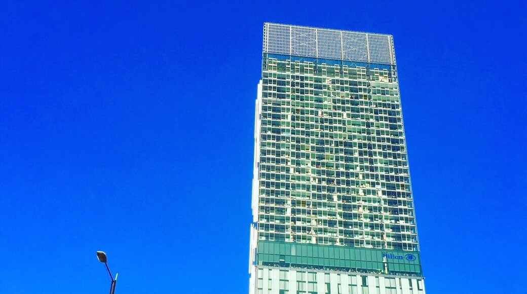 #Colorful stunning view Beetham Tower as known Manchester Hilton