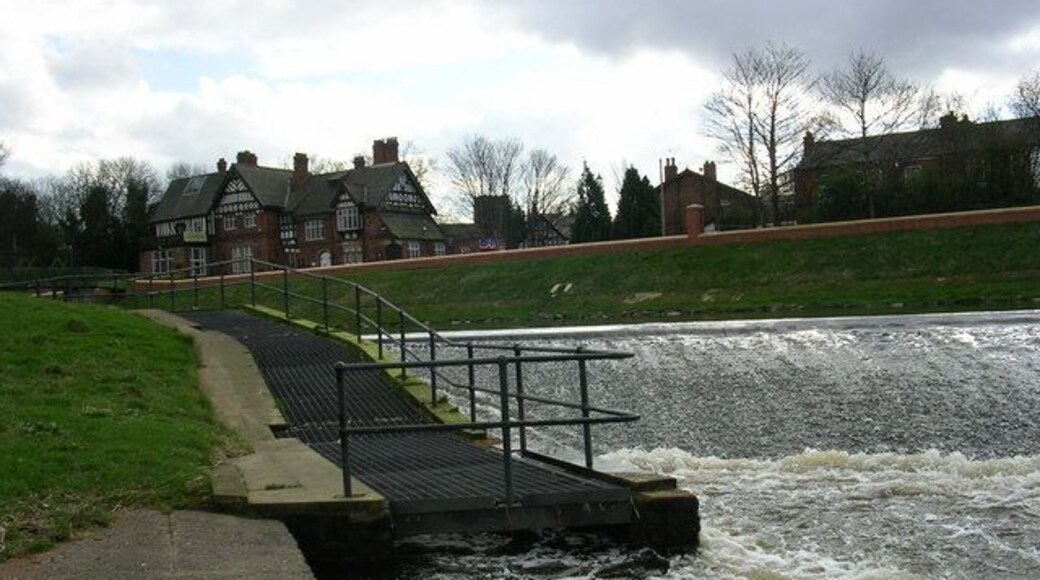 Salmon Ladder at Northenden The salmon ladder at Northenden Weir (see 354365)