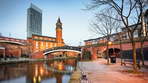 Water way canal area in Manchester ,North west England