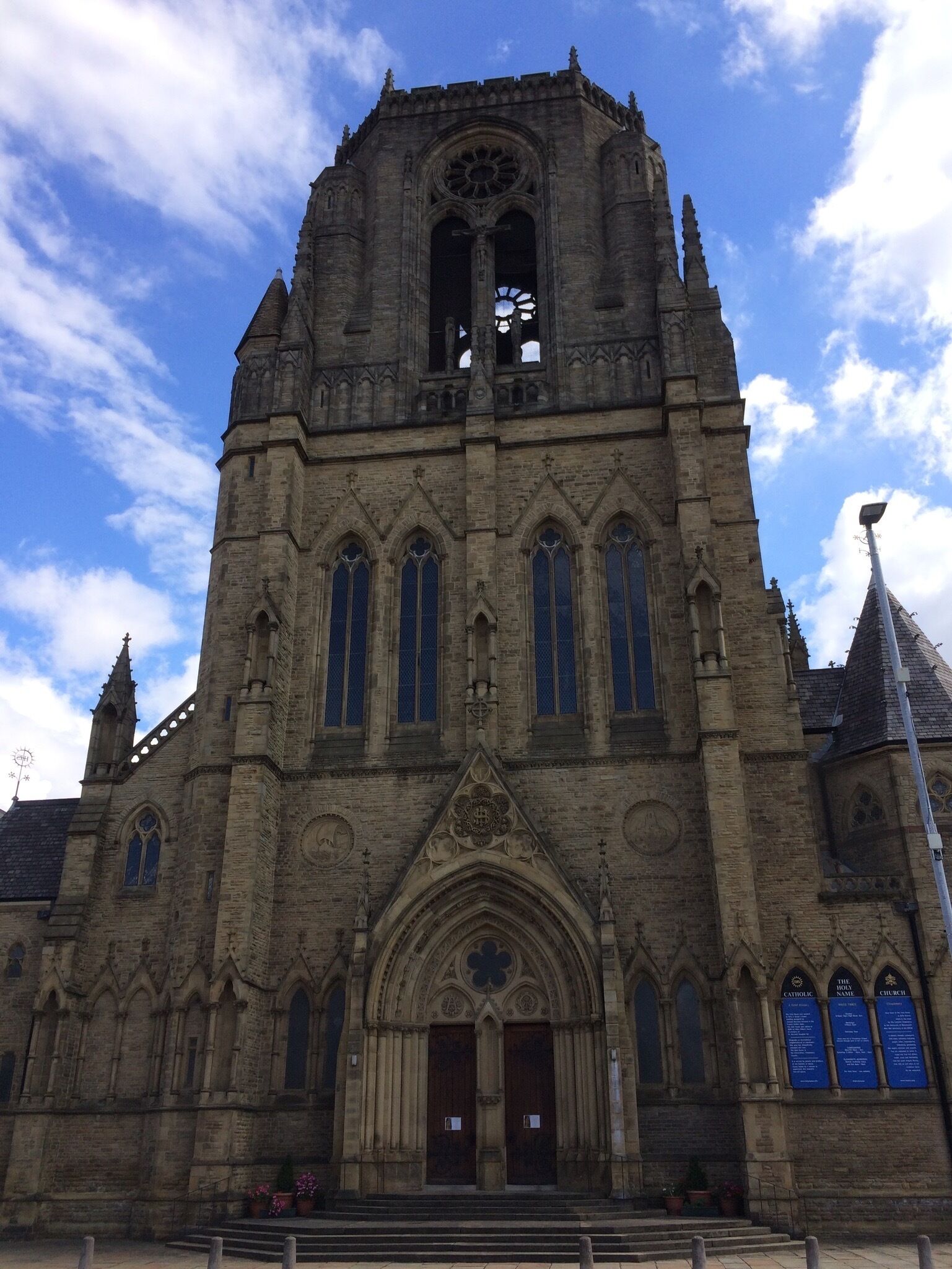 The Holy Name Church is at the heart of the Manchester University.