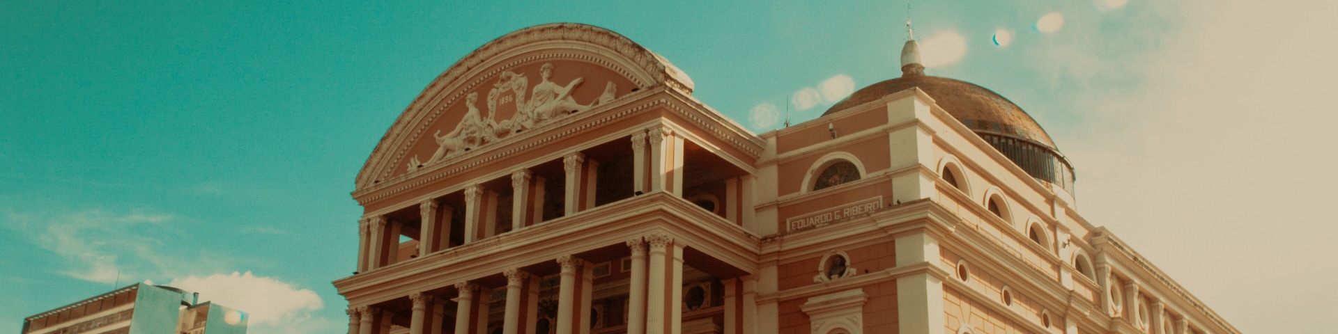 The Amazon Theater, historical monument in the city of Manaus, capital of the state of Amazonas, Brazil