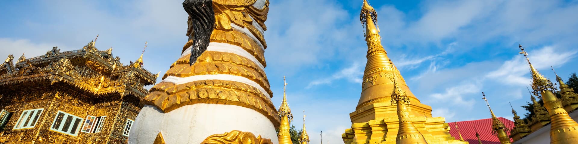 Sculptures of magic animal at Watthai Wattanaram temple, Mae Sot, Tak, Thailand