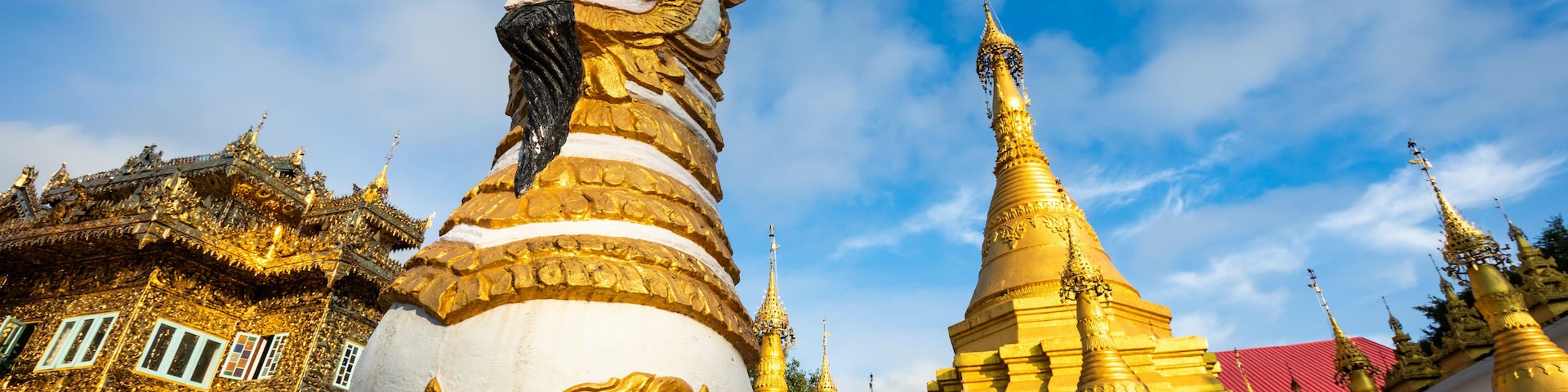 Sculptures of magic animal at Watthai Wattanaram temple, Mae Sot, Tak, Thailand