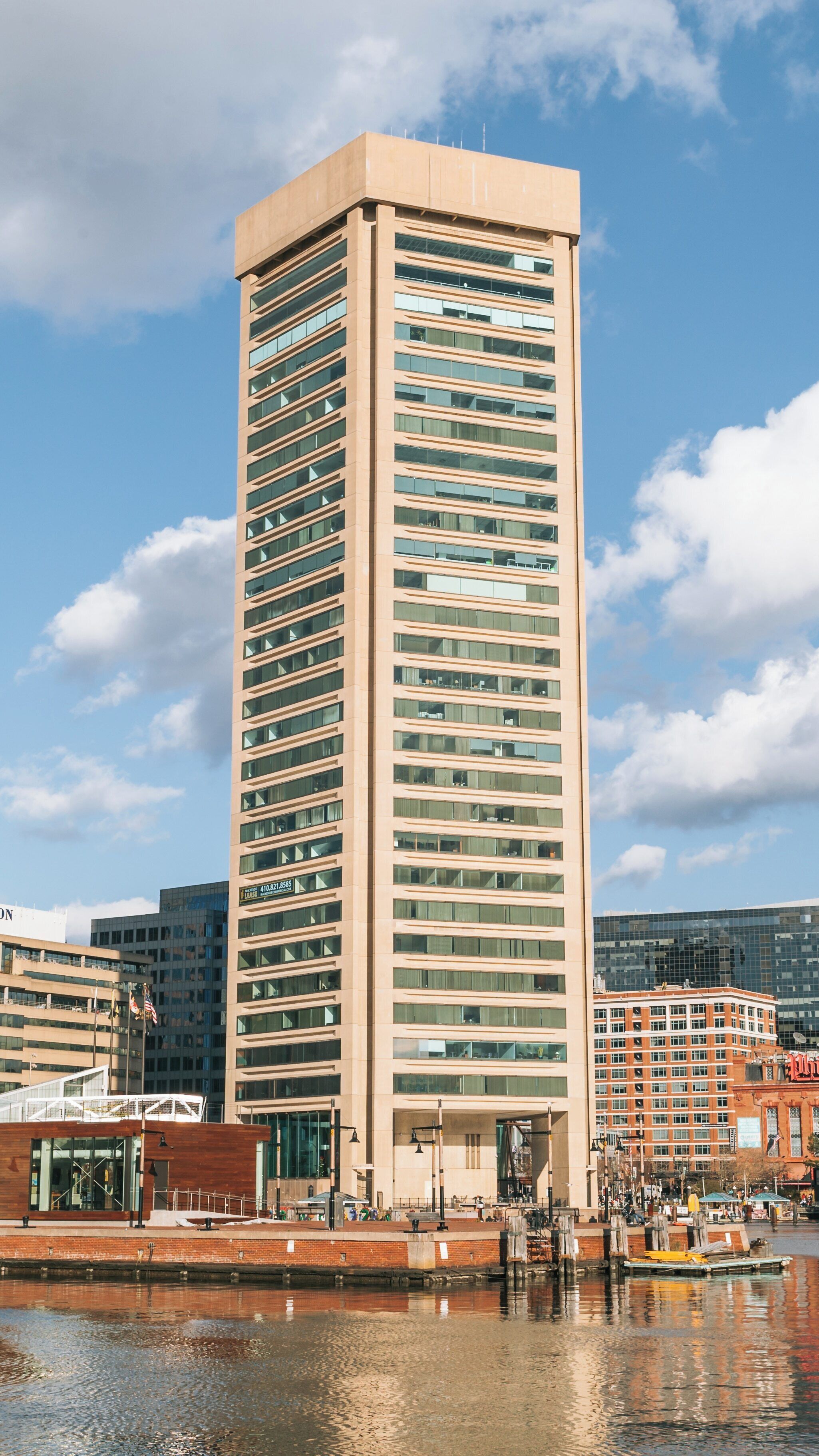 Experience the breathtaking views from Top of the World Observation Level in Downtown Baltimore, showcasing the city's dynamic skyline and waterfront