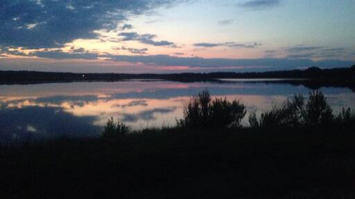 Calm water mirror images