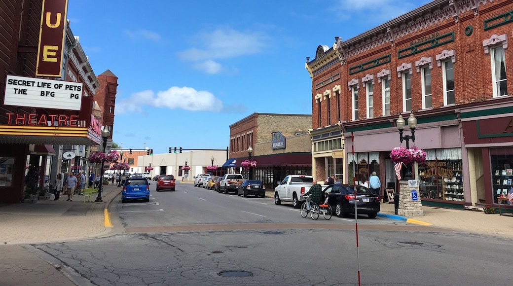 Such a charming river front town, a must see while in the area! #smalltown #riverfront #michigan #goodfind