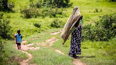Whilst on a trip to Uganda visiting a rural community watching an NGo drilling for fresh water, I watched a lady beautifully dressed and her child walking along a road on their way home.
_____________________
Mbarara ~ Uganada Africa