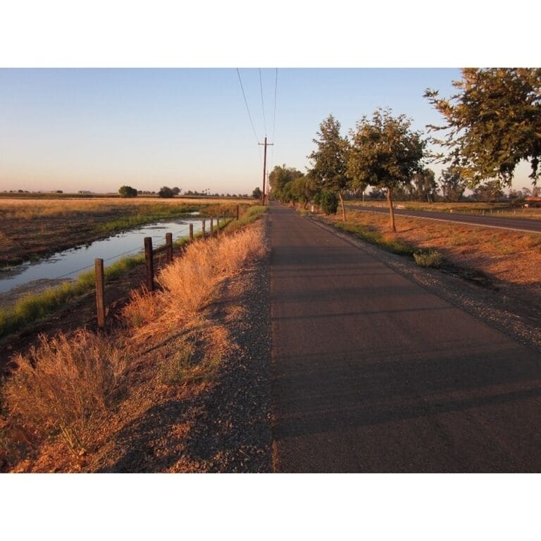 Bike trail near the University of California - Merced campus.