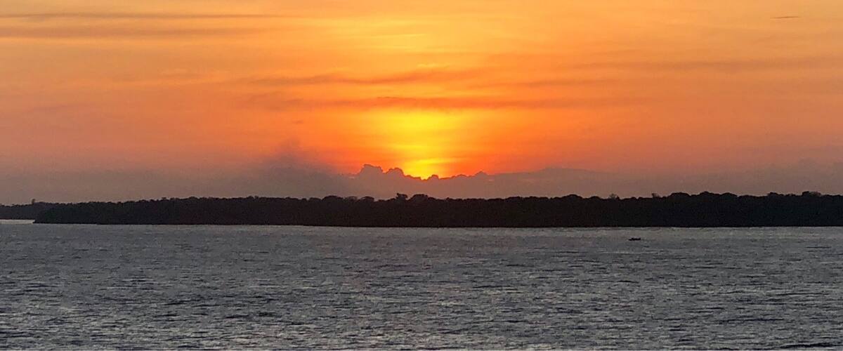 We have left the Atlantic Ocean behind and our now cruising up the Amazon River. We will spend the next 8 days cruising up and back down the Amazon stopping along the way to explore.