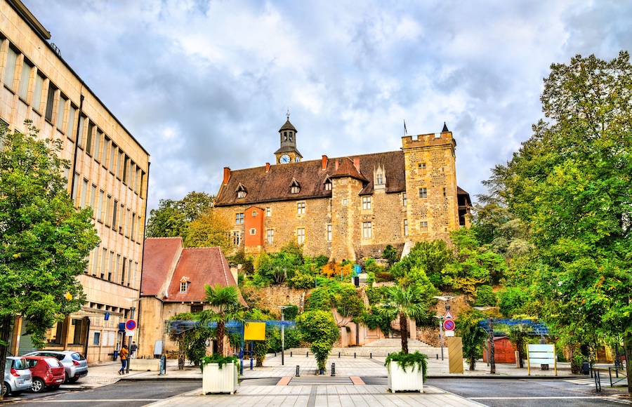 The Dukes of the Bourbon castle in Montlucon - Allier, France