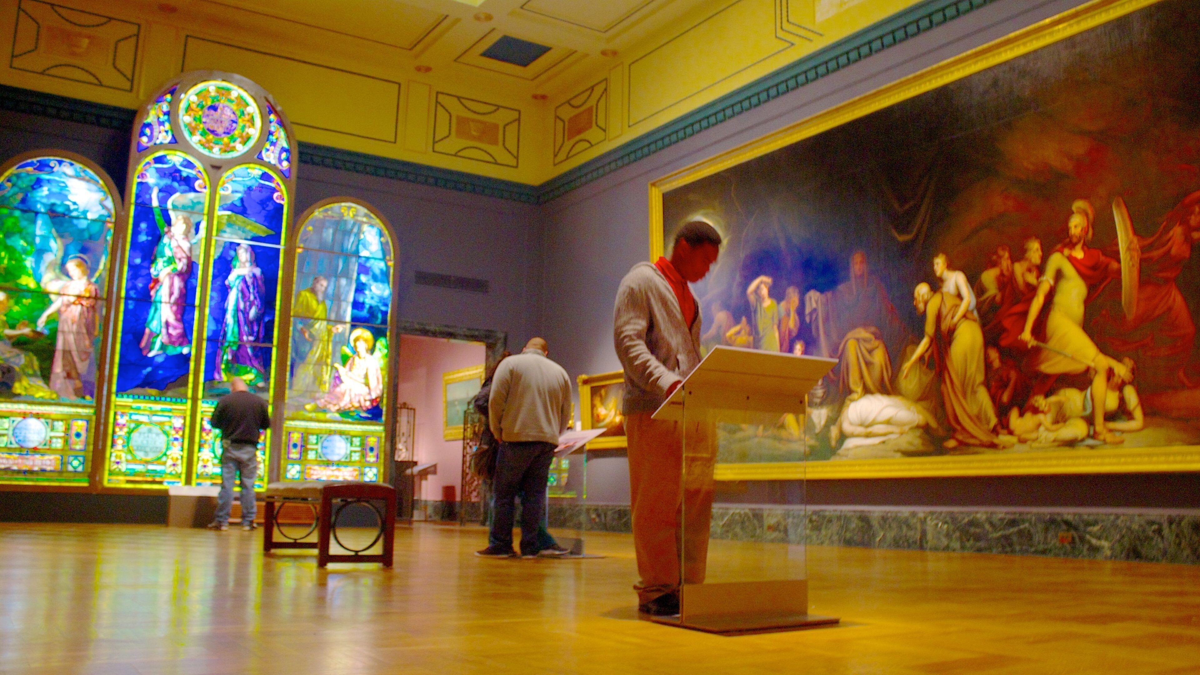 Michigan bevat interieur en ook een klein groepje mensen