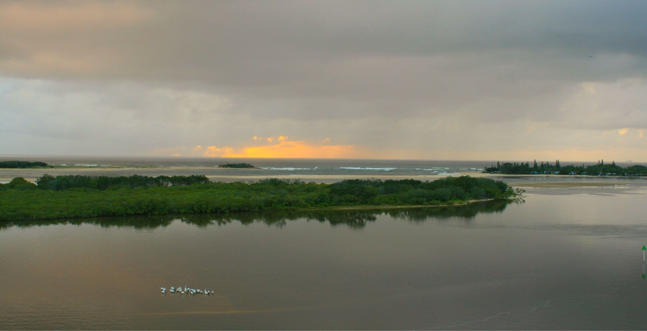 This was a cloudy morning but sunrise is always beautiful from this spot looking out to sea over the Maroochy river. #weekendgetaway