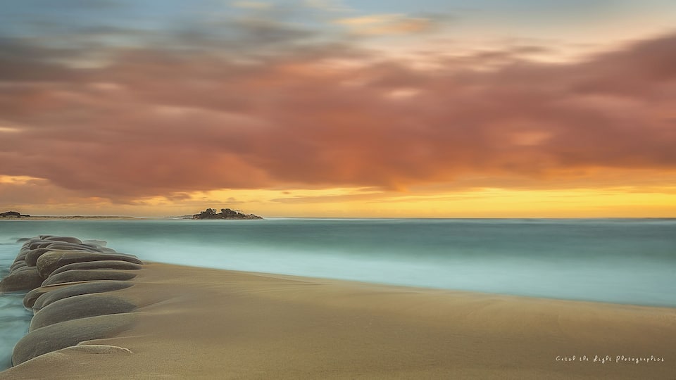 Sunrise at the beach at Cotton Tree.