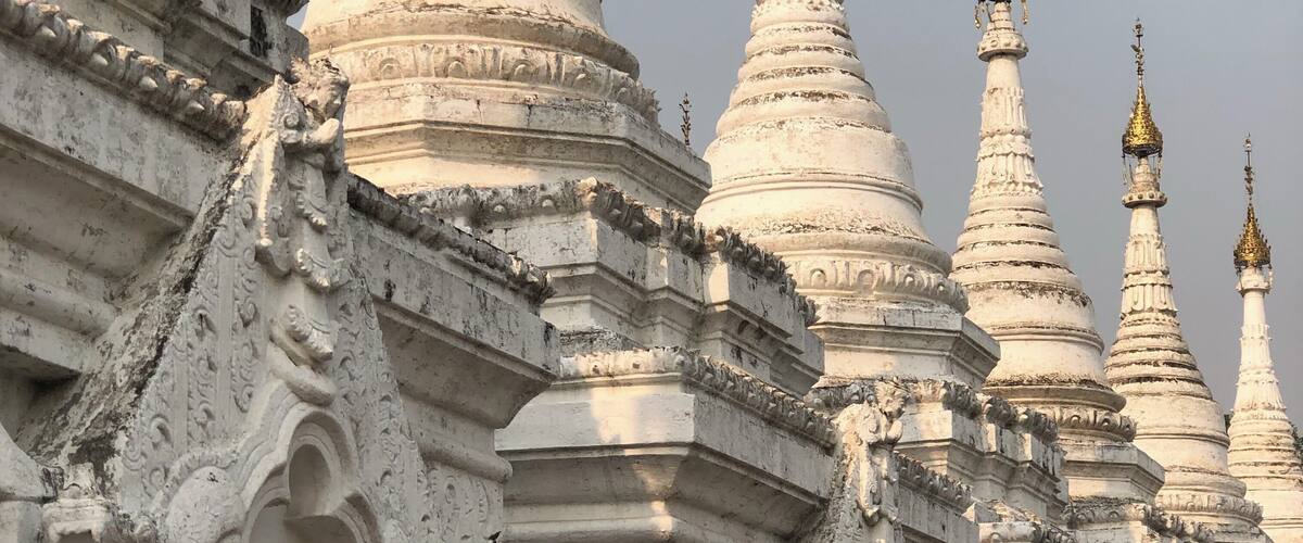 The largest book in the world. Each page has its own pagoda. Beautiful spot. You canât get photos close to the pages as there is a fence.
