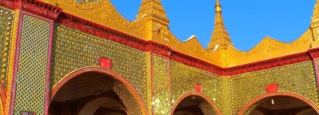 To reach this fabulous pagoda at the top of Mandalay you first need to climb many steps and in our case in the blistering heat, this was made much more pleasant as we escorted to the top by a friendly Monk who wanted to practice his English on us!
It was well worth the journey up and for the fabulous views too!
#StunningStructures