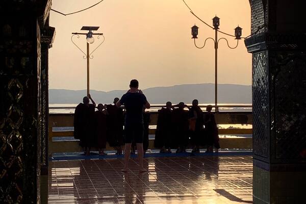 Sunset at Mandalay Hill