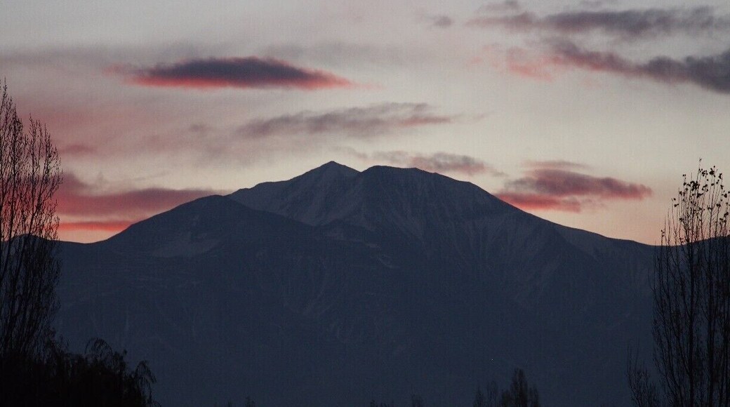 View of the Andes Mountain range from Mendoza, Argentina.