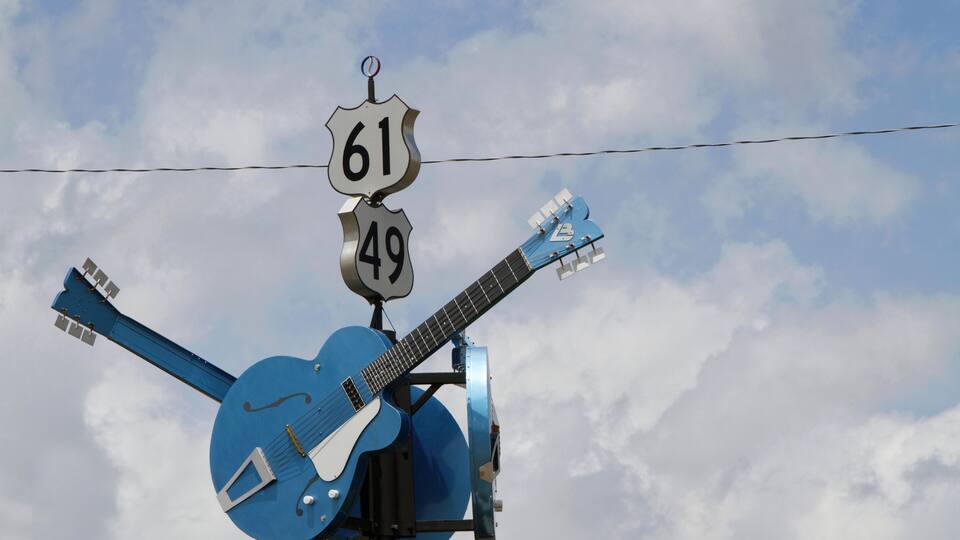 Croisement des autoroutes 61 et 49 à Clarksdale