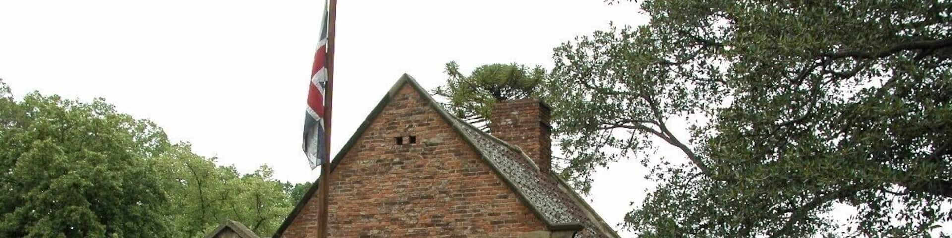 It's been taken down and built back stone by stone! Captain Cook's Cottage!