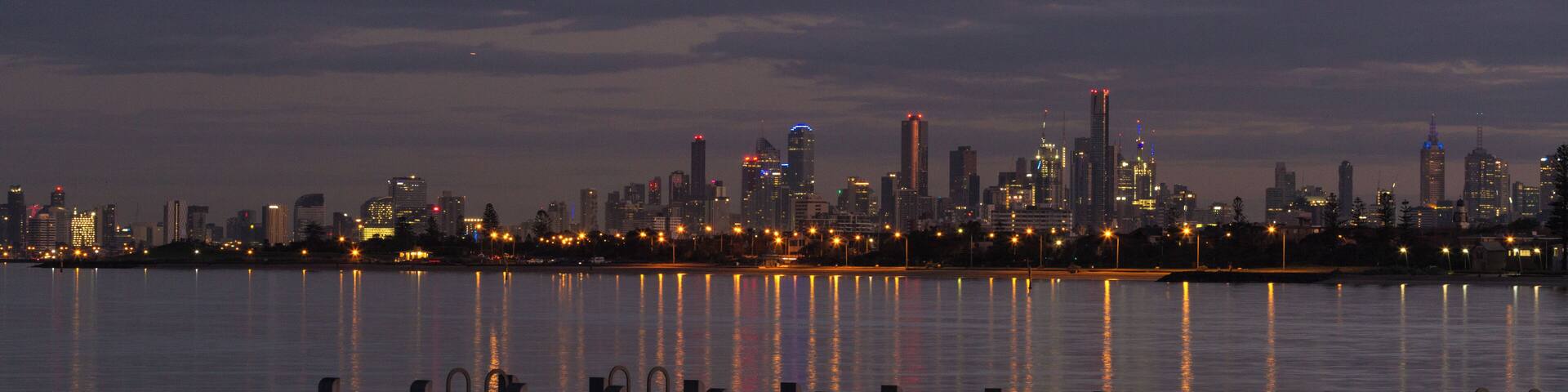 Melbourne in the blue hour.