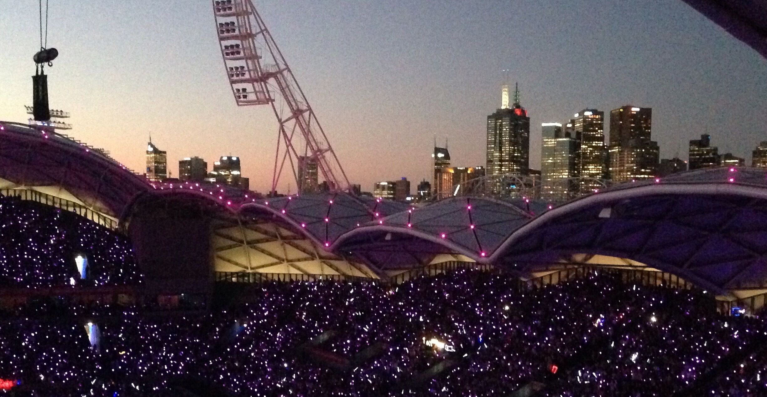Aami Park in Melbourne, home to the Melbourne Storm, Melbourne City and Melbourne Victory teams among others. Also hosts a number of concerts including Taylor Swift which is when this pic was taken. :)
