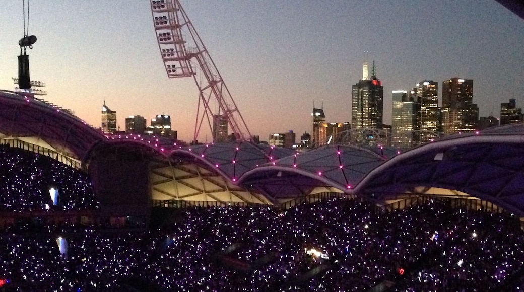 Aami Park in Melbourne, home to the Melbourne Storm, Melbourne City and Melbourne Victory teams among others. Also hosts a number of concerts including Taylor Swift which is when this pic was taken. :)