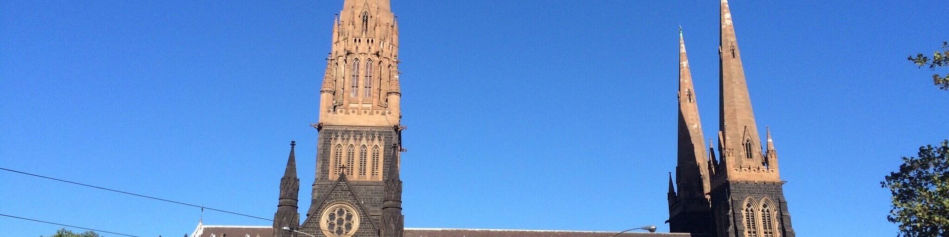 St Patrick's Cathedral on a blue sky autumn afternoon in #Melbourne, Australia.
St Patrick's is a Roman Catholic minor basilica, built in the Gothic Revival style between 1858 and 1939.
The central spire is 105 metres high and the flanking towers and spires are almost 62 metres high.
The cathedral is a notable landmark on Eastern Hill in Melbourne. At night it is often illuminated and the interior decor is stunning.
Walking #roadtrip around #MelbourneWhereILive
#Architecture
